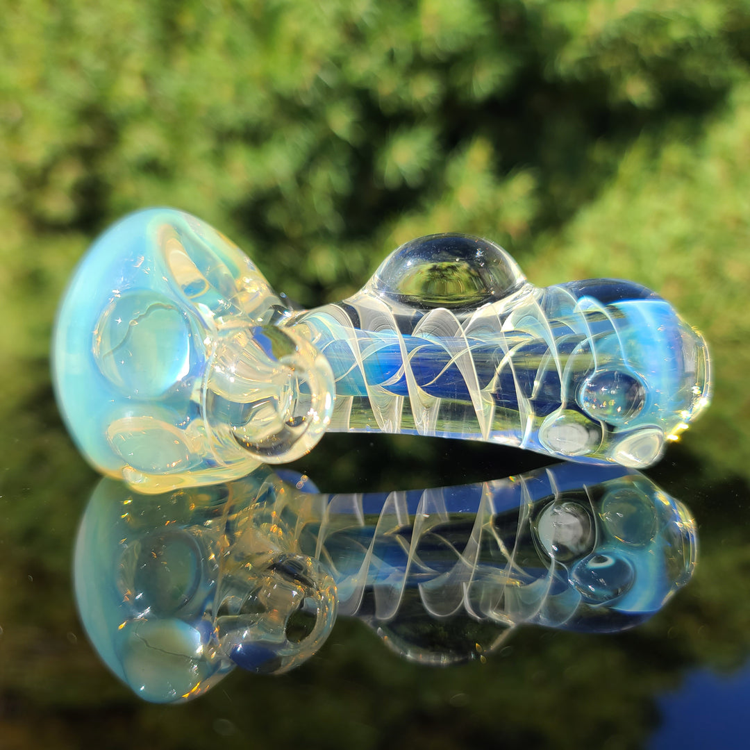 Super Marble'y Fumed Spoon Glass Pipe JHP Glass   