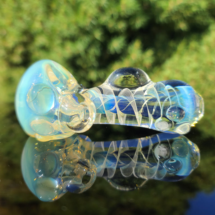 Super Marble'y Fumed Spoon Glass Pipe JHP Glass   