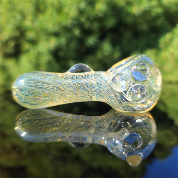 Pocket Marble and Fume Spoon Glass Pipe JHP Glass   