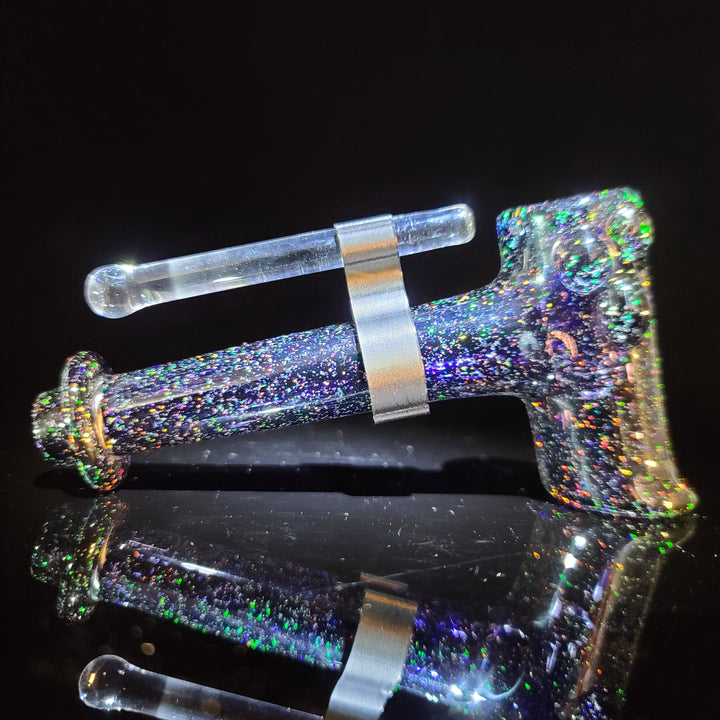 Midnight Sky Crushed Opal Hash Hammer Glass Pipe KOP Glass   