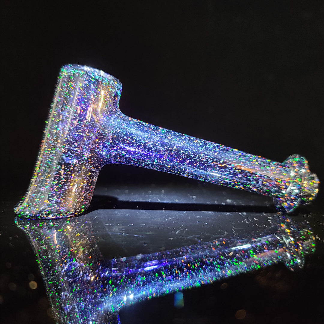 Midnight Sky Crushed Opal Hash Hammer Glass Pipe KOP Glass   