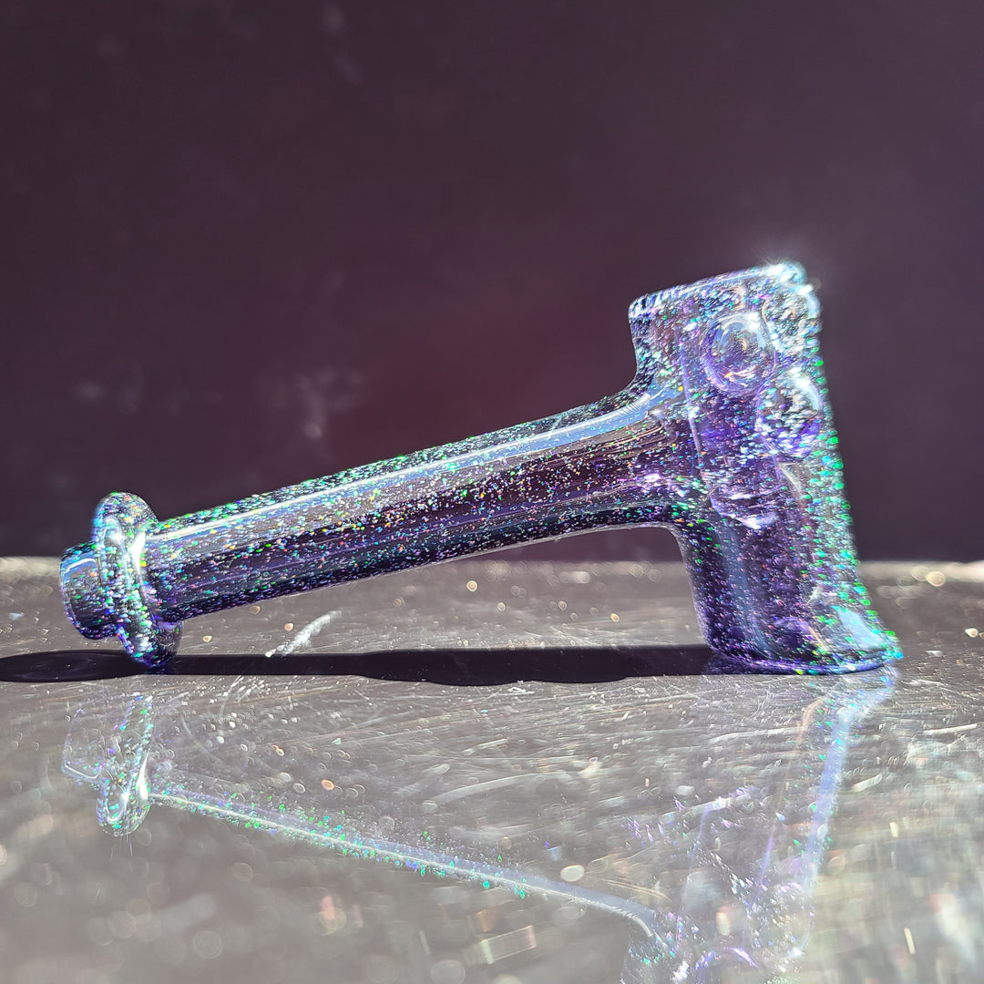 Midnight Sky Crushed Opal Hash Hammer Glass Pipe KOP Glass   