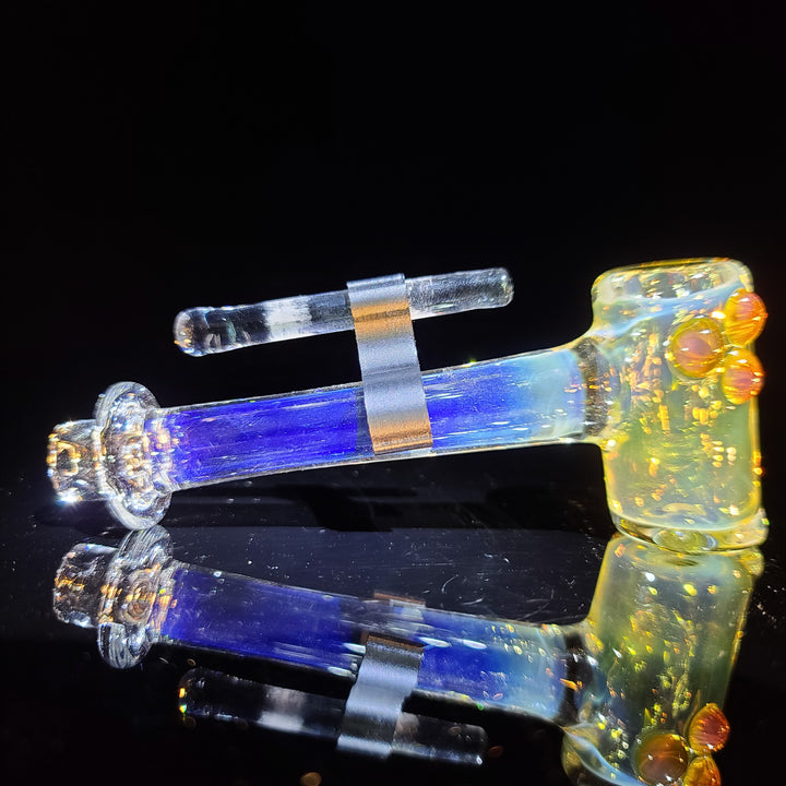 Silver Fumed Hash Hammer Glass Pipe KOP Glass   