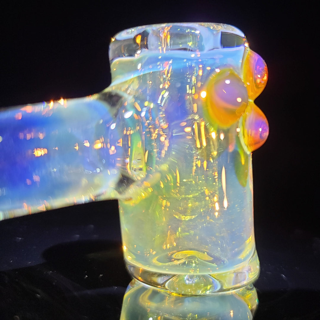 Silver Fumed Hash Hammer Glass Pipe KOP Glass   