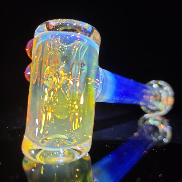 Silver Fumed Hash Hammer Glass Pipe KOP Glass   