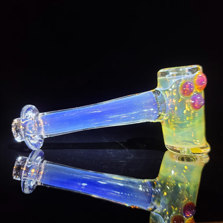 Silver Fumed Hash Hammer Glass Pipe KOP Glass   