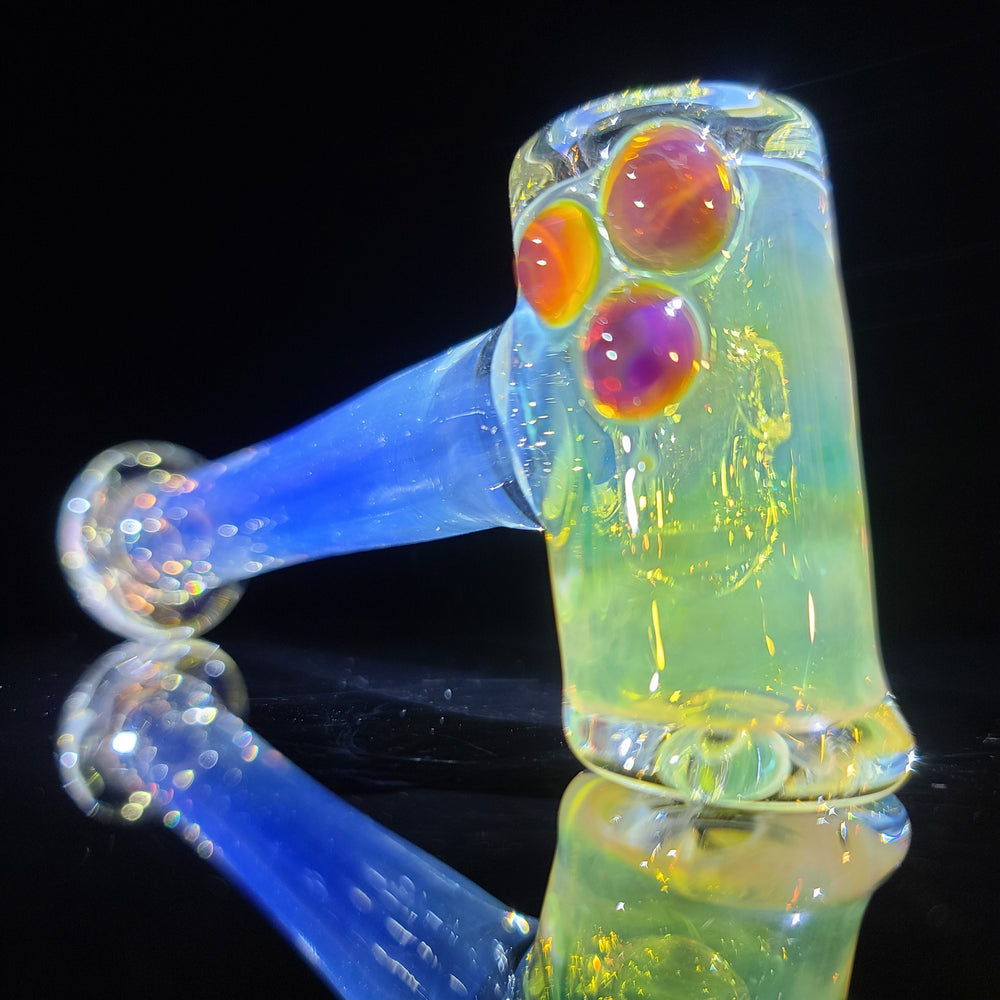 Silver Fumed Hash Hammer Glass Pipe KOP Glass   