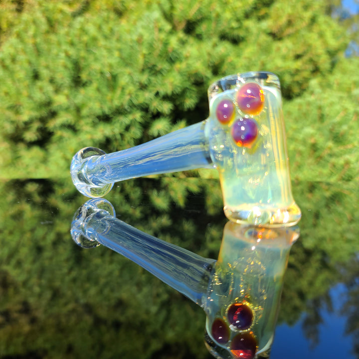 Silver Fumed Hash Hammer Glass Pipe KOP Glass   