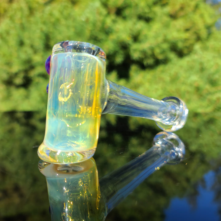 Silver Fumed Hash Hammer Glass Pipe KOP Glass   
