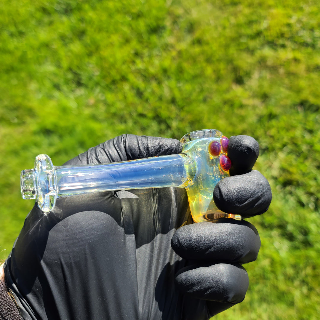 Silver Fumed Hash Hammer Glass Pipe KOP Glass   