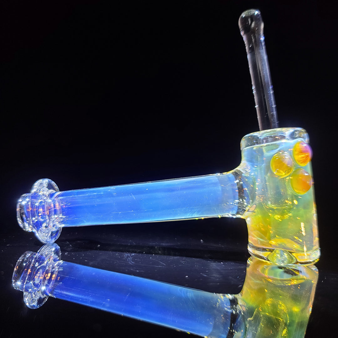 Silver Fumed Hash Hammer Glass Pipe KOP Glass   