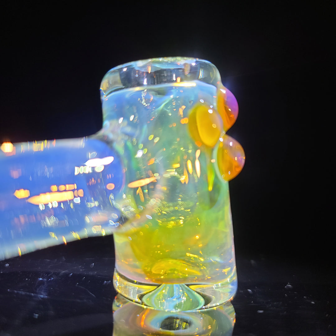 Silver Fumed Hash Hammer Glass Pipe KOP Glass   