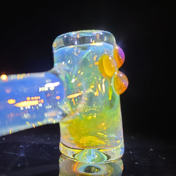 Silver Fumed Hash Hammer Glass Pipe KOP Glass   