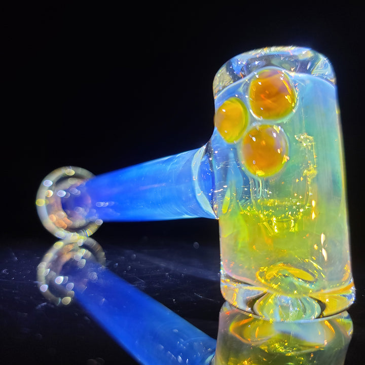 Silver Fumed Hash Hammer Glass Pipe KOP Glass   