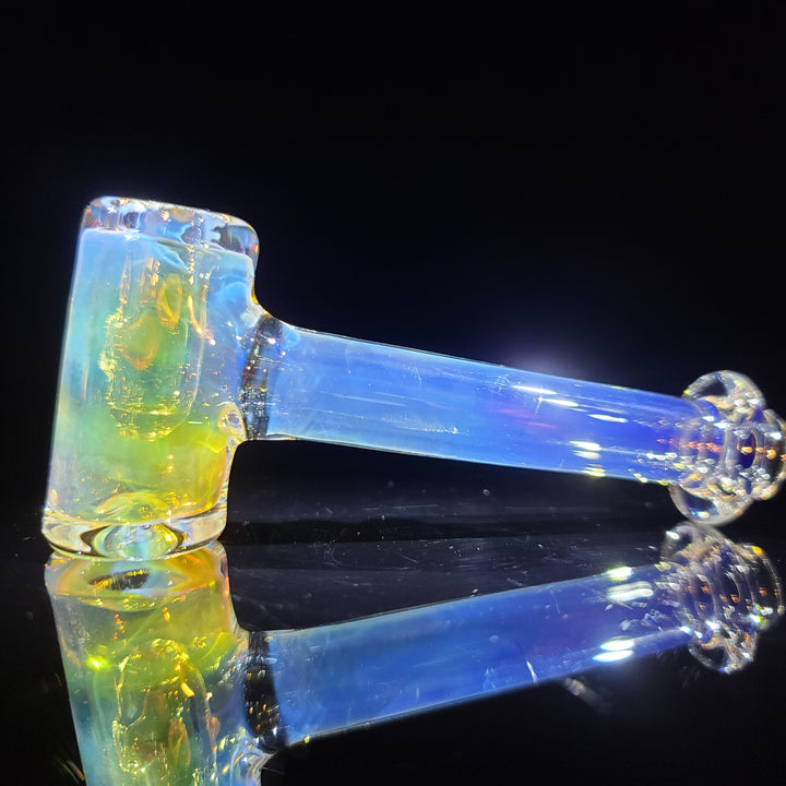Silver Fumed Hash Hammer Glass Pipe KOP Glass   