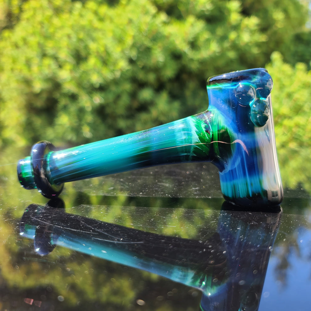 Ocean Storm Hash Hammer Glass Pipe KOP Glass   