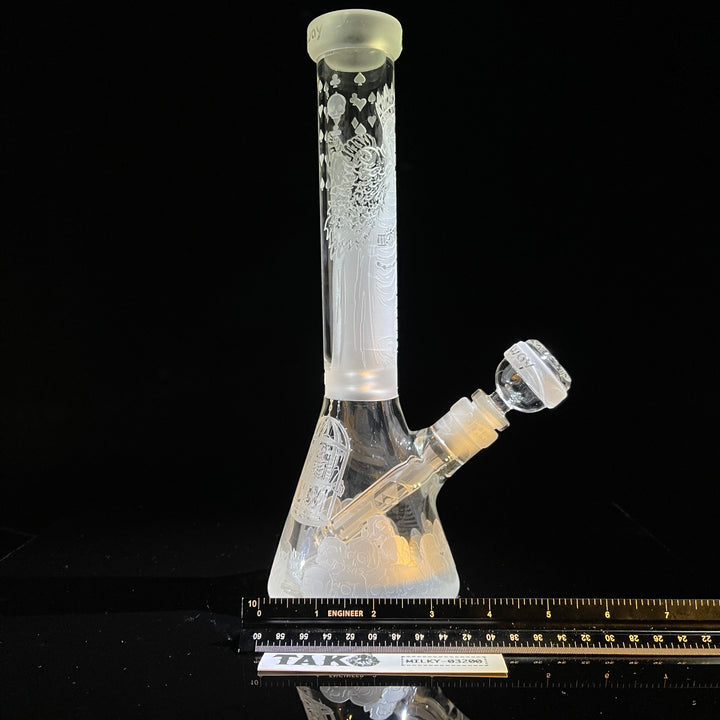 Unholy Coronation 11" Beaker Bong Glass Pipe Milkyway   