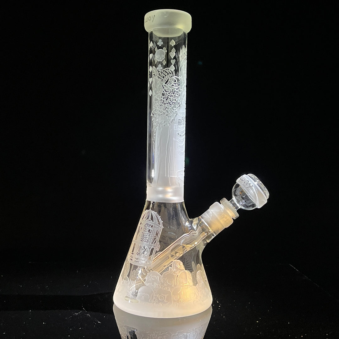 Unholy Coronation 11" Beaker Bong Glass Pipe Milkyway   