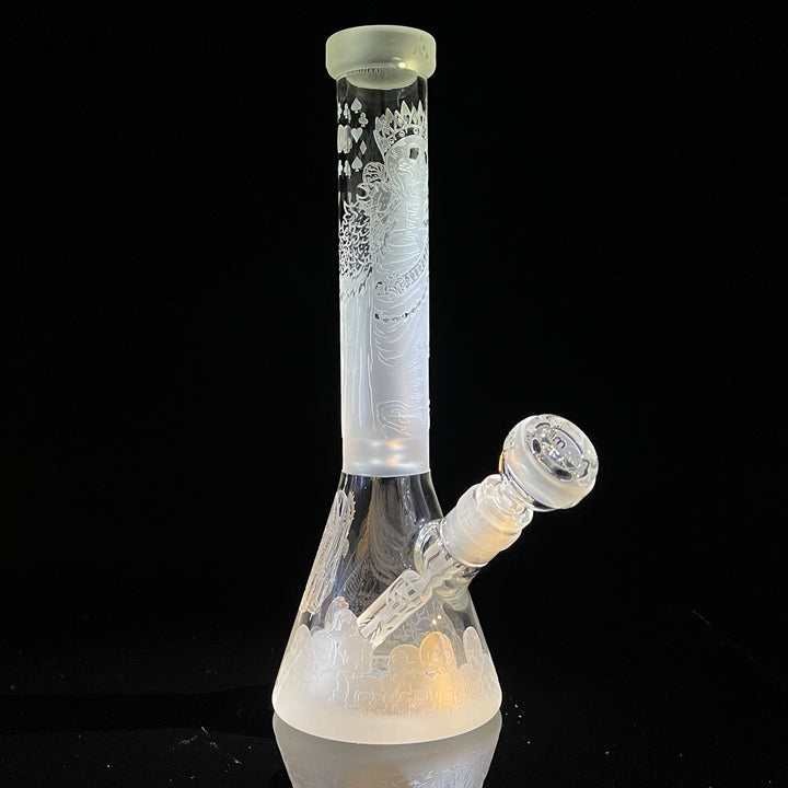 Unholy Coronation 11" Beaker Bong Glass Pipe Milkyway   