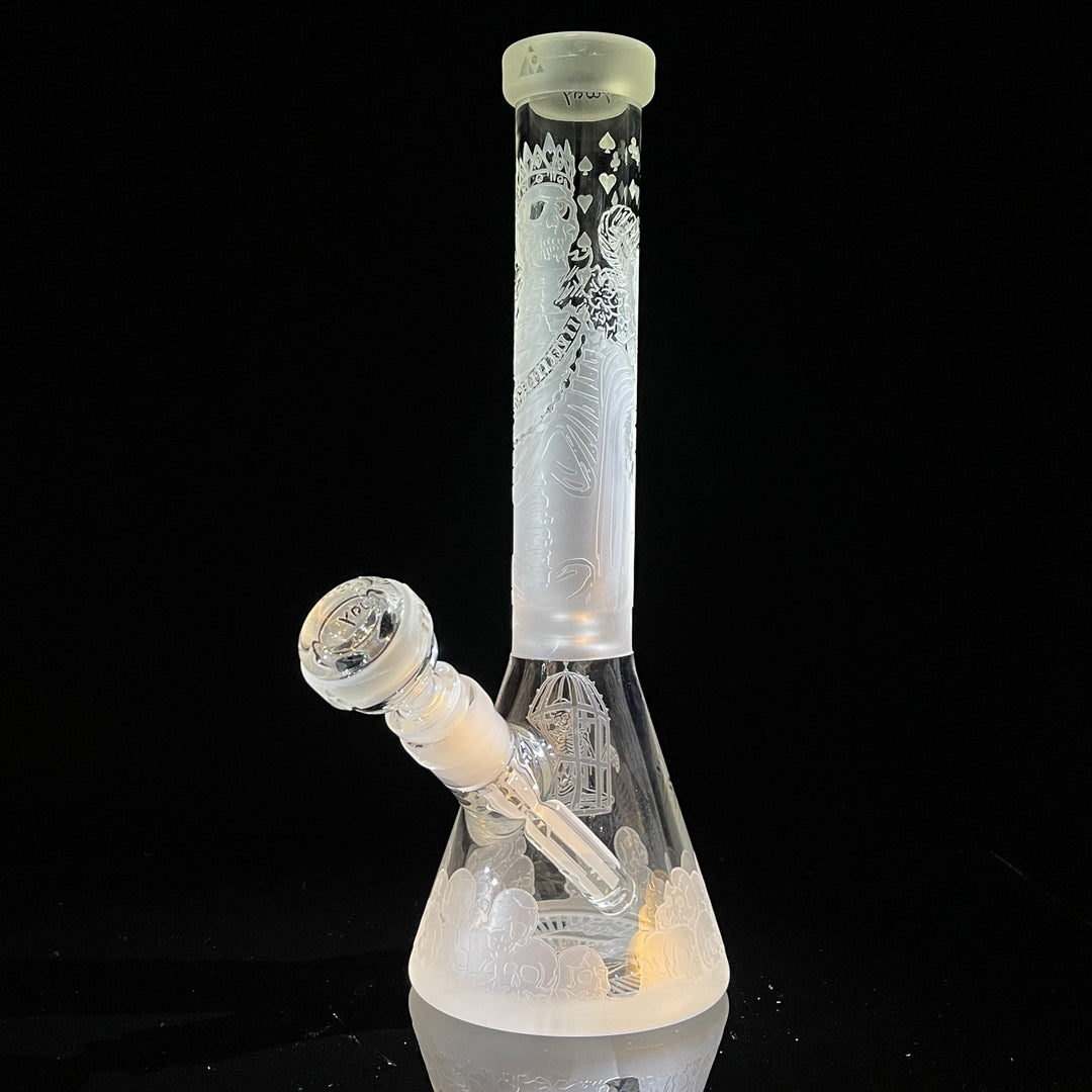 Unholy Coronation 11" Beaker Bong Glass Pipe Milkyway Clear  