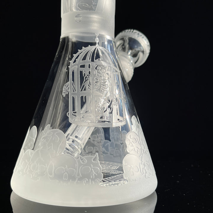 Unholy Coronation 11" Beaker Bong Glass Pipe Milkyway   