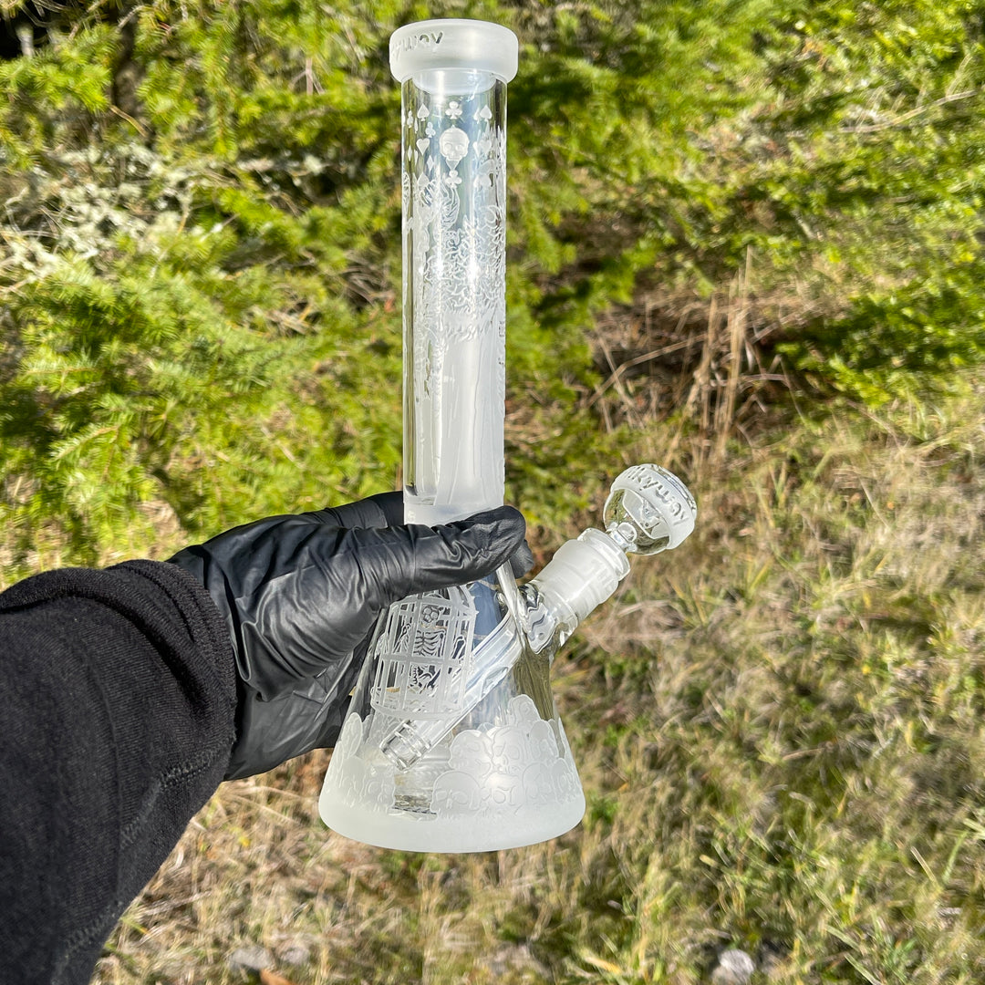 Unholy Coronation 11" Beaker Bong Glass Pipe Milkyway   