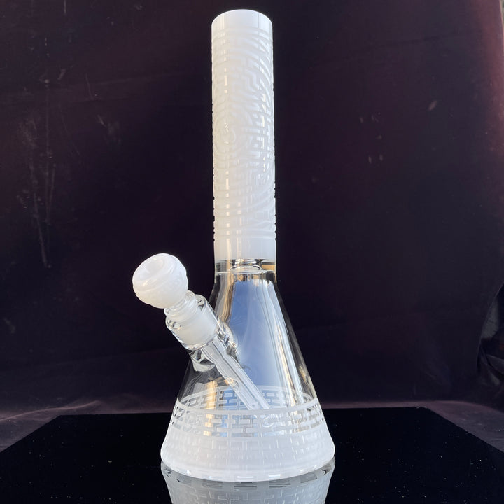 DNA Codex 14″ White Beaker Bong Glass Pipe Milkyway   