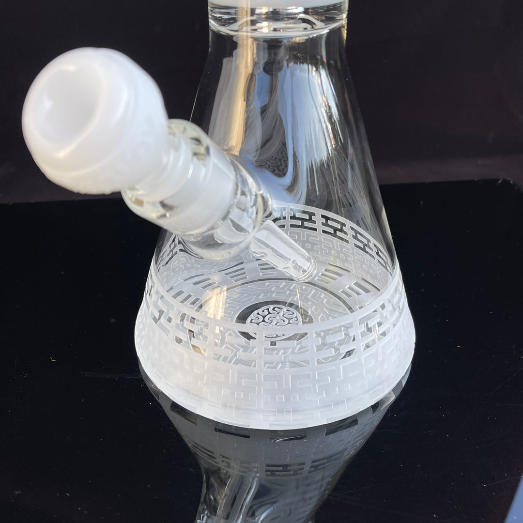 DNA Codex 14″ White Beaker Bong Glass Pipe Milkyway   