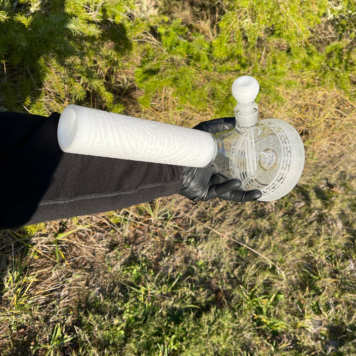 DNA Codex 14″ White Beaker Bong Glass Pipe Milkyway   