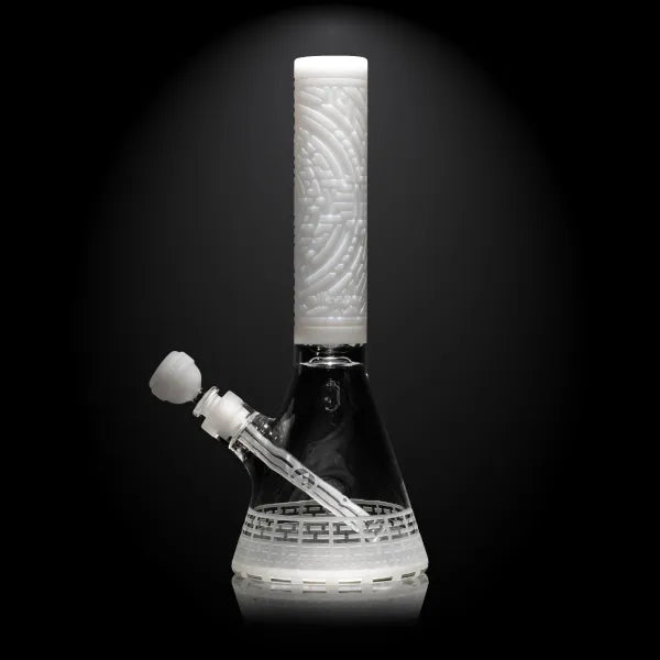 DNA Codex 14″ White Beaker Bong Glass Pipe Milkyway   