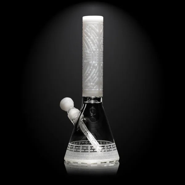 DNA Codex 14″ White Beaker Bong Glass Pipe Milkyway   