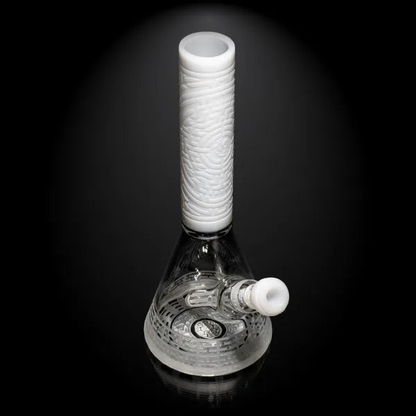 DNA Codex 14″ White Beaker Bong Glass Pipe Milkyway   