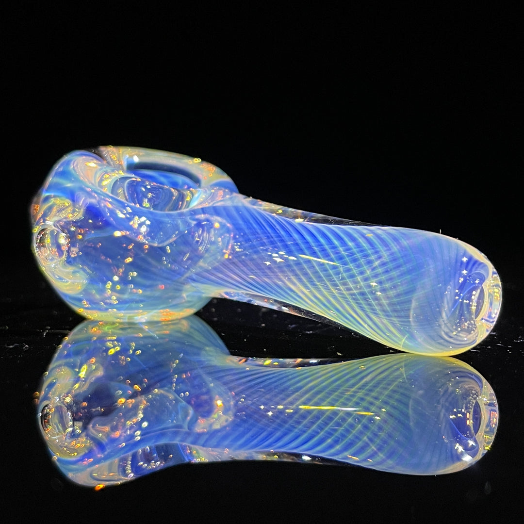 Scalloped Fumed Spoon Glass Pipe Schutz Glass   