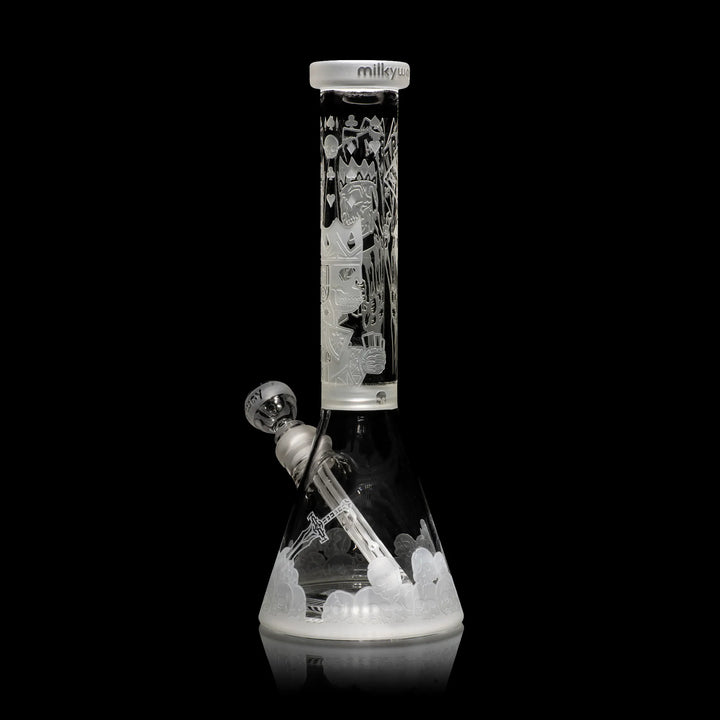 Skull Emperor: Legacy 15" Beaker Bong Glass Pipe Milkyway   