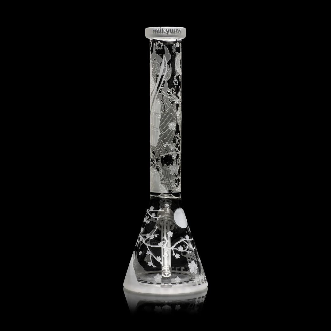 Femme Samurai 16" Clear Glass Beaker Bong Glass Pipe Multiverse   