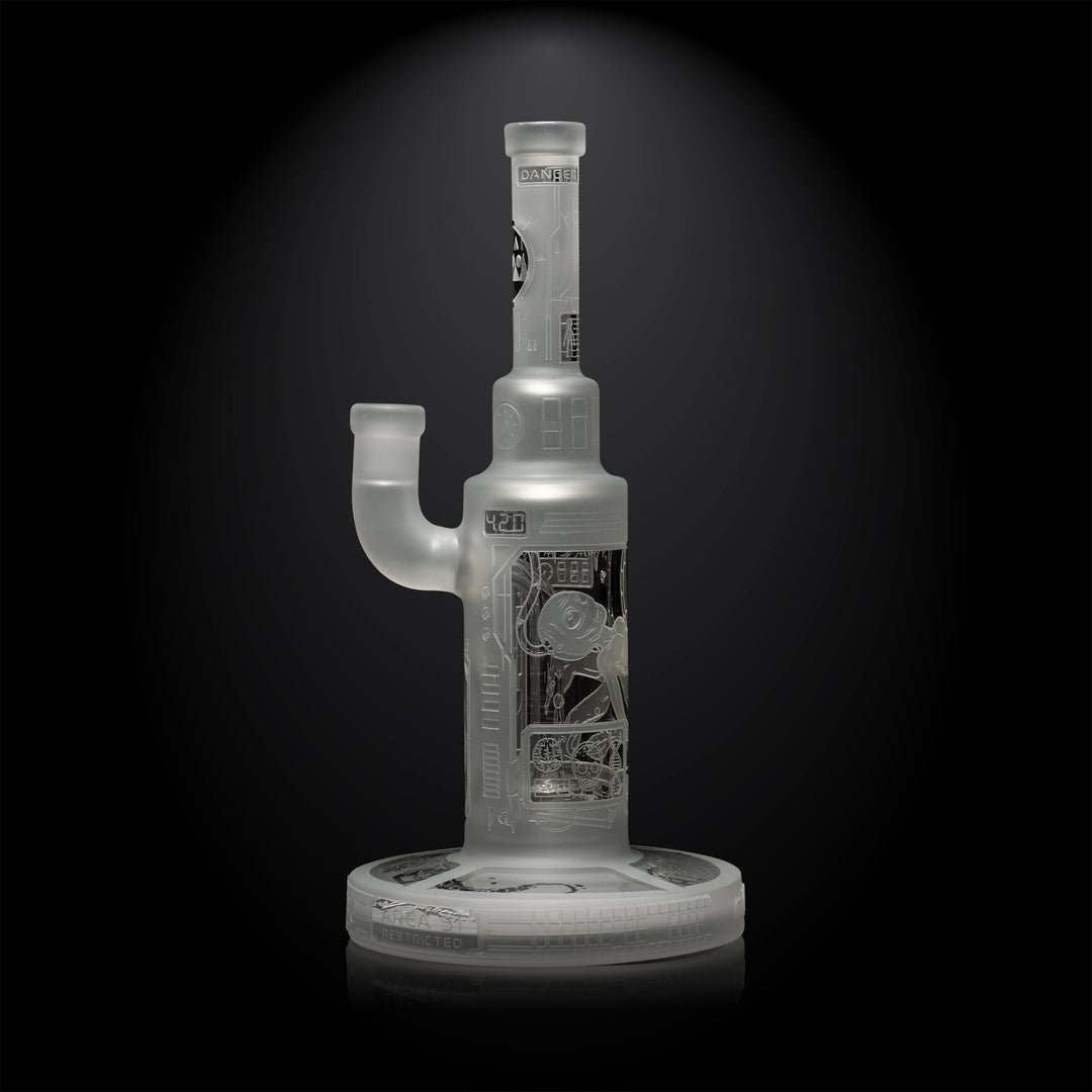 Area 51 9" Dab Rig 9 (v2.0) Glass Pipe Milkyway   