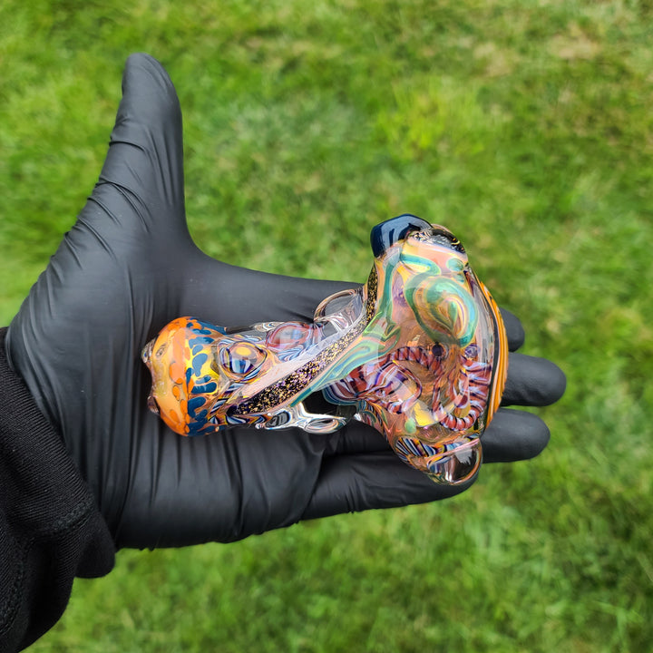Molten Thick and Twisted Pipe Glass Pipe Molten Imagination   