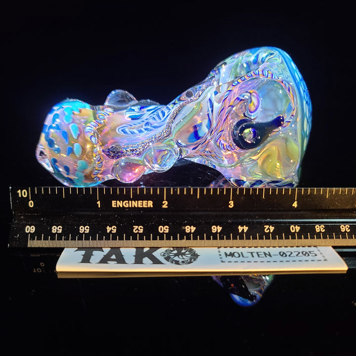 Molten Thick and Twisted Pipe Glass Pipe Molten Imagination