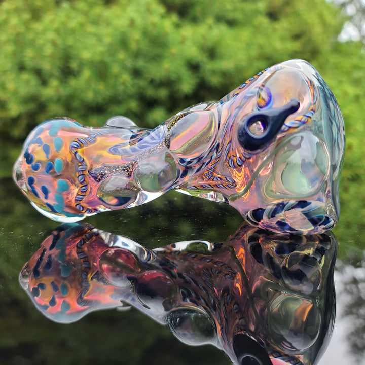 Molten Thick and Twisted Pipe Glass Pipe Molten Imagination
