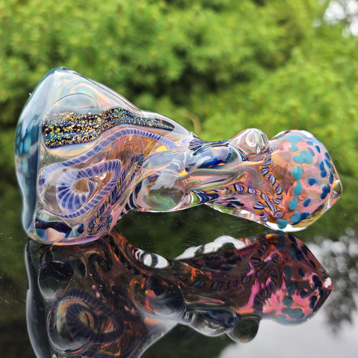 Molten Thick and Twisted Pipe Glass Pipe Molten Imagination