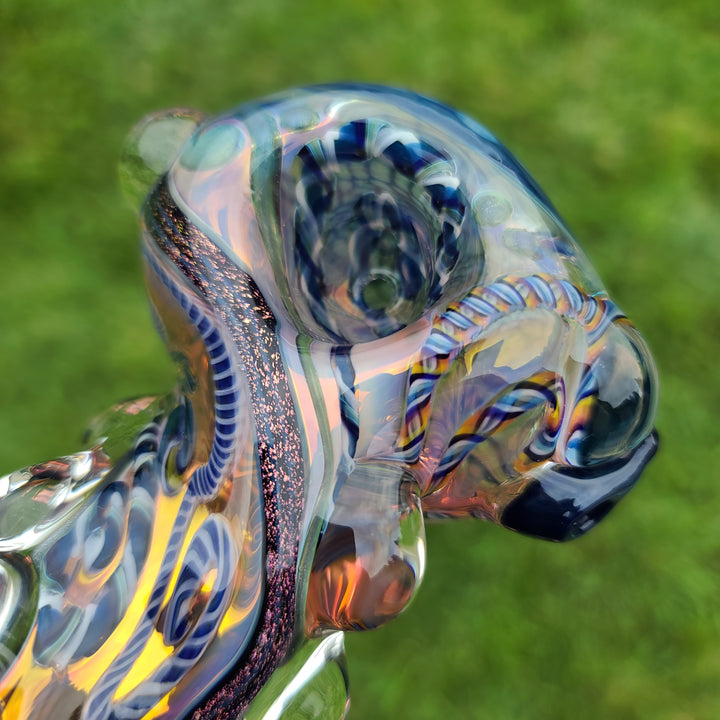 Molten Thick and Twisted Pipe Glass Pipe Molten Imagination