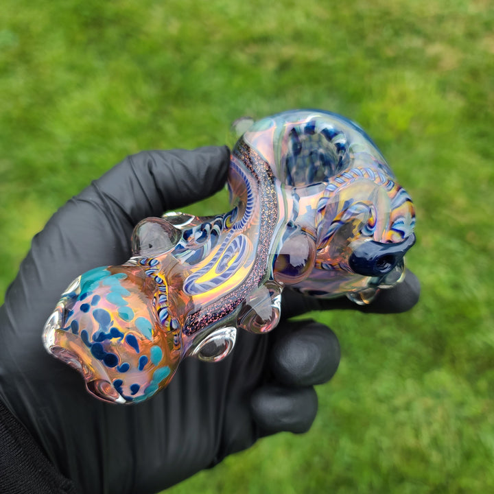 Molten Thick and Twisted Pipe Glass Pipe Molten Imagination