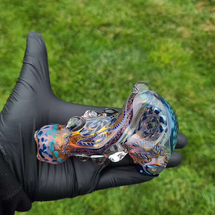 Molten Thick and Twisted Pipe Glass Pipe Molten Imagination