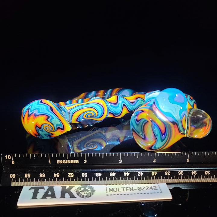 Fire/Water Sherlock Glass Pipe Molten Imagination   