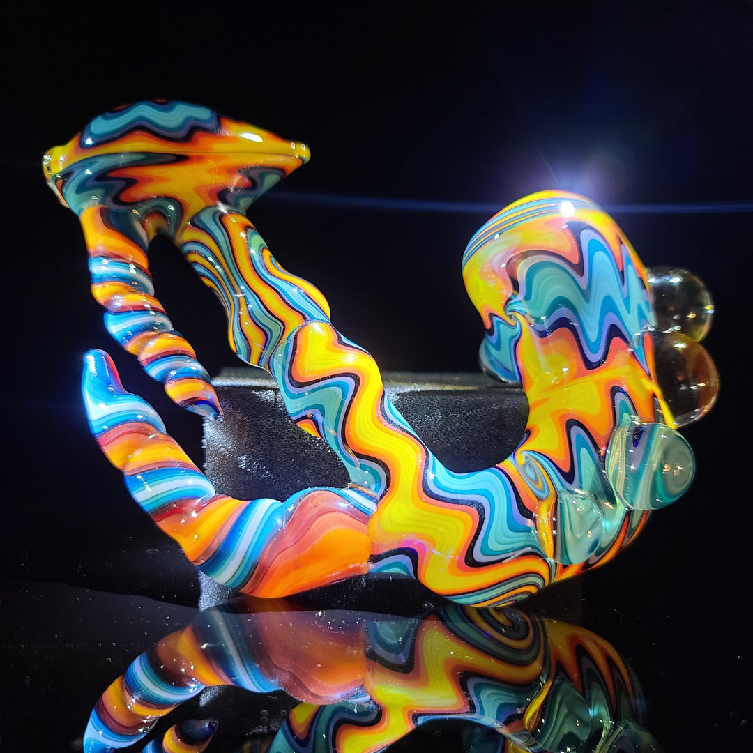 Fire/Water Sherlock Glass Pipe Molten Imagination   