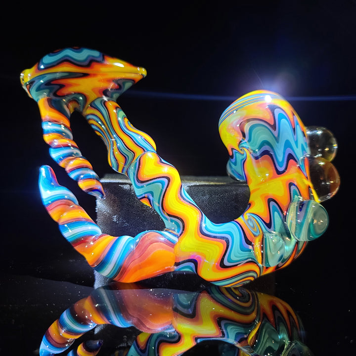 Fire/Water Sherlock Glass Pipe Molten Imagination   