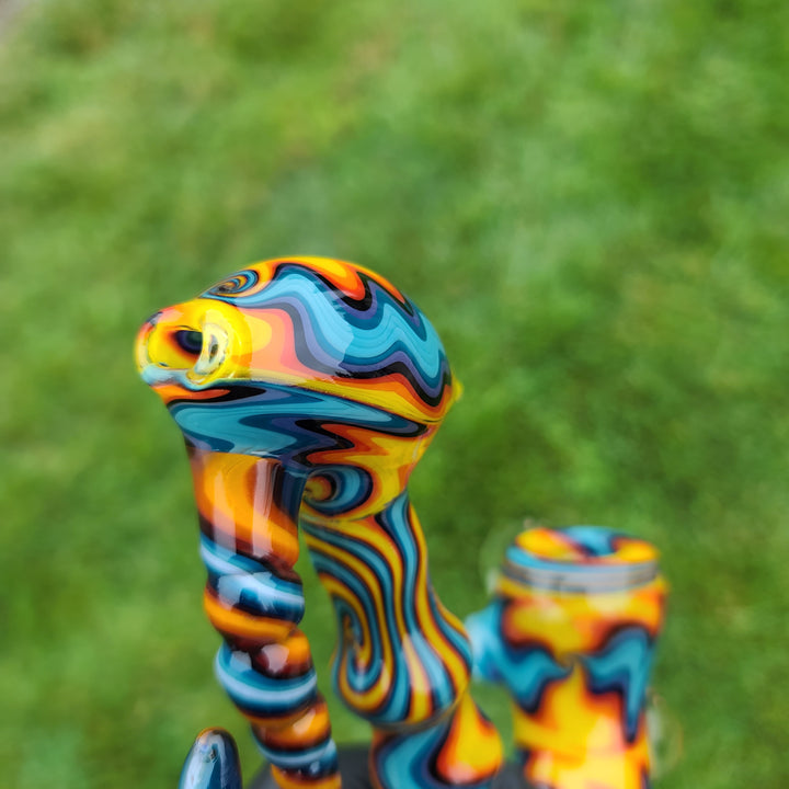 Fire/Water Sherlock Glass Pipe Molten Imagination   