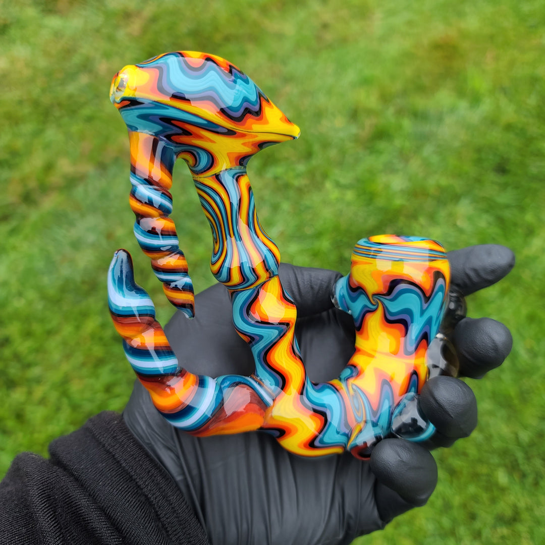Fire/Water Sherlock Glass Pipe Molten Imagination   