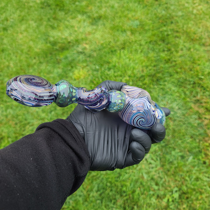 Molten Dichro Sectional Spammer Glass Pipe Molten Imagination   