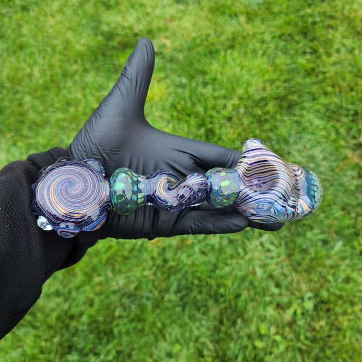 Molten Dichro Sectional Spammer Glass Pipe Molten Imagination   